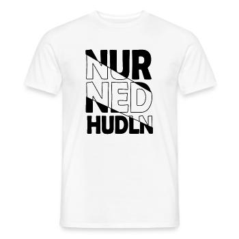 nur ned hudln - nur mit der Ruhe, Dialekt - Männer T-Shirt - Weiß - Vorne - AI Model Male 178 dark (178cm)