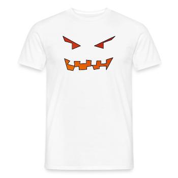 Kürbisgesicht - Männer T-Shirt - Weiß - Vorne - AI Model Male 178 dark (178cm)