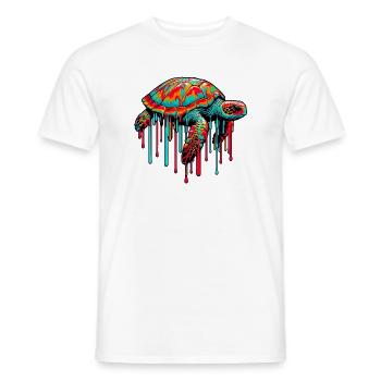 Turtle - Men's T-Shirt - white - Front - AI Model Male 178 dark (178cm)