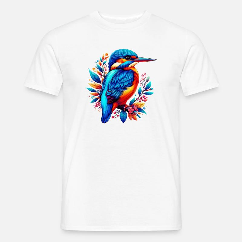 Eisvogel - Männer T-Shirt - Weiß