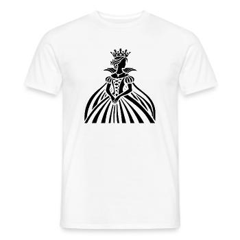 Majestätische Königin: Dein Symbol für Stärke - Männer T-Shirt - Weiß - Vorne - AI Model Male 178 dark (178cm)