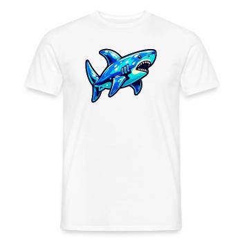 Hai - Männer T-Shirt - Weiß - Vorne - AI Model Male 178 dark (178cm)