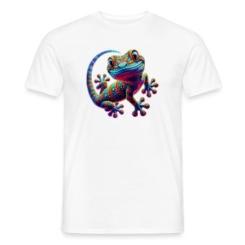 Gecko - Men's T-Shirt - white - Front - AI Model Male 178 dark (178cm)
