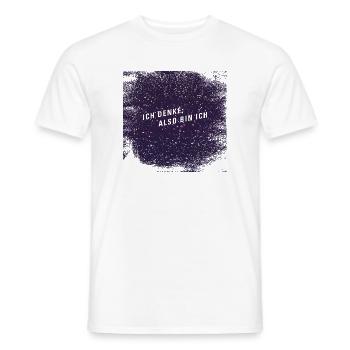 Ich denke also bin ich - Männer T-Shirt - Weiß - Vorne - AI Model Male 178 dark (178cm)