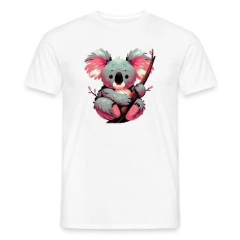 Koala - Men's T-Shirt - white - Front - AI Model Male 178 dark (178cm)