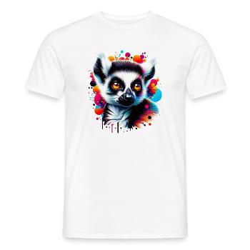 Lemur - Men's T-Shirt - white - Front - AI Model Male 178 dark (178cm)