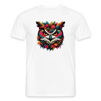 Hibou - T-shirt homme - blanc - Devant - AI Model Male 178 dark (178cm)