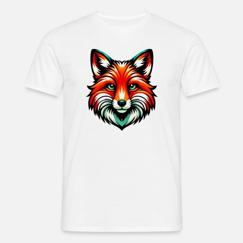 Fuchs - Männer T-Shirt - Weiß