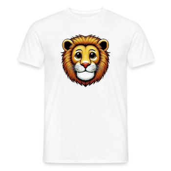 Lion - T-shirt homme - blanc - Devant - AI Model Male 178 dark (178cm)
