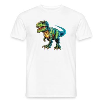 Dinosaur - Men's T-Shirt - white - Front - AI Model Male 178 dark (178cm)