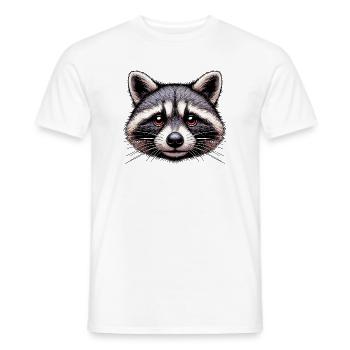 Raccoon - Men's T-Shirt - white - Front - AI Model Male 178 dark (178cm)