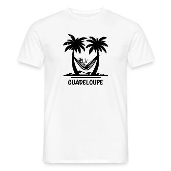 Hamac Guadeloupe - T-shirt homme - blanc - Devant - AI Model Male 178 dark (178cm)