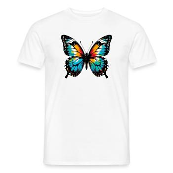 Butterfly - Men's T-Shirt - white - Front - AI Model Male 178 dark (178cm)