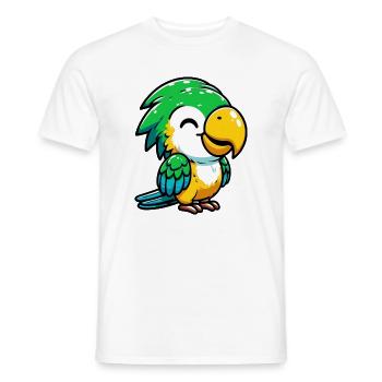 Perroquet - T-shirt homme - blanc - Devant - AI Model Male 178 dark (178cm)