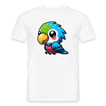 Perroquet - T-shirt homme - blanc - Devant - AI Model Male 178 dark (178cm)