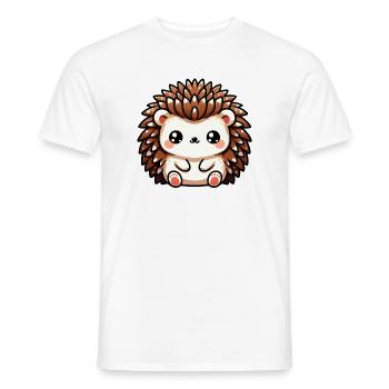 Hérisson - T-shirt homme - blanc - Devant - AI Model Male 178 dark (178cm)
