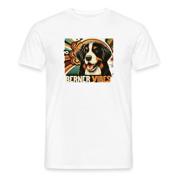Bouvier bernois - T-shirt homme - blanc - Devant - AI Model Male 178 dark (178cm)