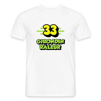 Girondin râleur - T-shirt homme - blanc - Devant - AI Model Male 178 dark (178cm)