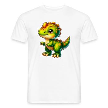 Dinosaur - Men's T-Shirt - white - Front - AI Model Male 178 dark (178cm)