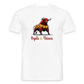 The pride Valencia flag design - Men's T-Shirt - white - Front - AI Model Male 178 dark (178cm)