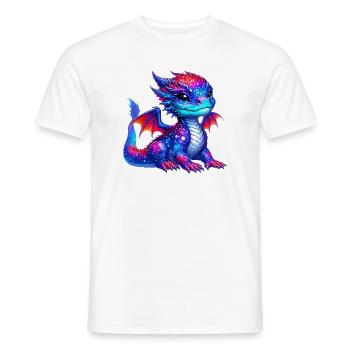 Dragon - Men's T-Shirt - white - Front - AI Model Male 178 dark (178cm)