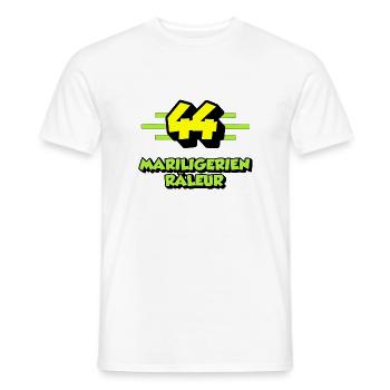 Mariligérien râleur - T-shirt homme - blanc - Devant - AI Model Male 178 dark (178cm)