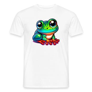 Frog - Men's T-Shirt - white - Front - AI Model Male 178 dark (178cm)