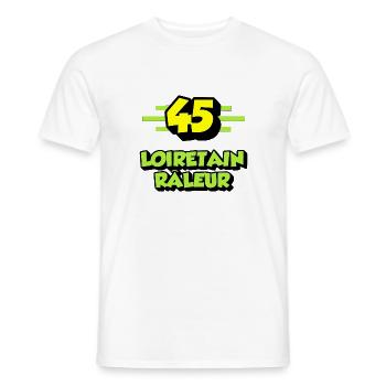 Loiretain râleur - T-shirt homme - blanc - Devant - AI Model Male 178 dark (178cm)