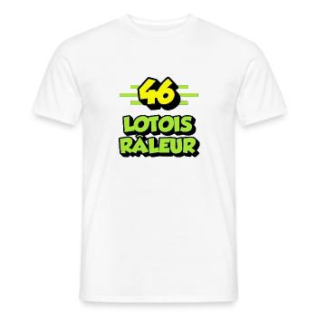 Lotois râleur - T-shirt homme - blanc - Devant - AI Model Male 178 dark (178cm)