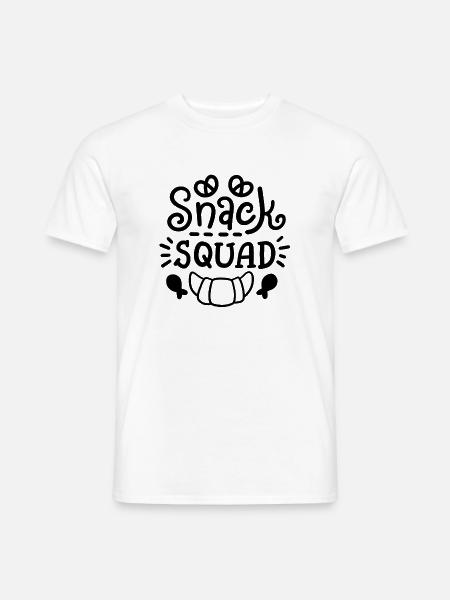 Snack Feinschmecker Essensliebhaber - Männer T-Shirt - Weiß