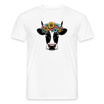 Vache - T-shirt homme - blanc - Devant - AI Model Male 178 dark (178cm)