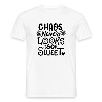 Chaot Chaotisch - Männer T-Shirt - Weiß - Vorne - AI Model Male 178 dark (178cm)