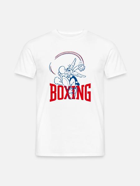Asterix & Obelix Asterix Boxen Design - Männer T-Shirt - Weiß