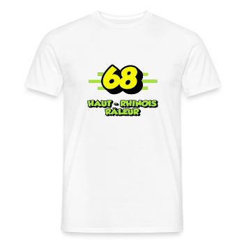 Haut-Rhinois râleur - T-shirt homme - blanc - Devant - AI Model Male 178 dark (178cm)