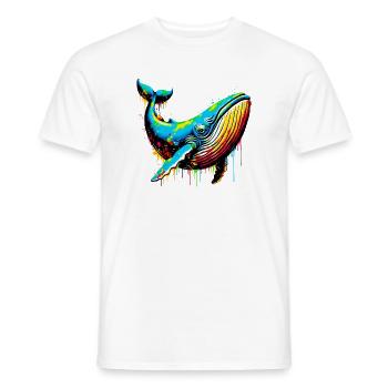 Baleine - T-shirt homme - blanc - Devant - AI Model Male 178 dark (178cm)