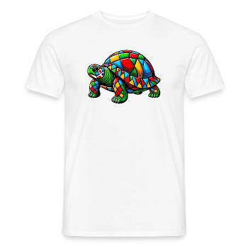 Arlequin Tortue - T-shirt homme - blanc - Devant - AI Model Male 178 dark (178cm)