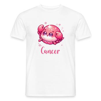 Doux Cancer Zodiaque Astrologie Cadeau - T-shirt homme - blanc - Devant - AI Model Male 178 dark (178cm)