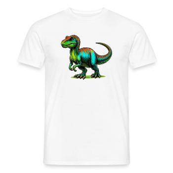 Dinosaur - Men's T-Shirt - white - Front - AI Model Male 178 dark (178cm)