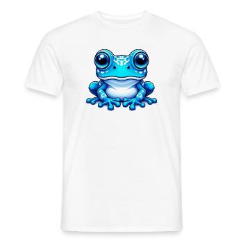 Frog - Men's T-Shirt - white - Front - AI Model Male 178 dark (178cm)