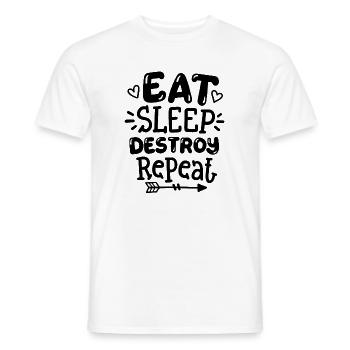 Kinder Humor lustige Sprüche - Männer T-Shirt - Weiß - Vorne - AI Model Male 178 dark (178cm)