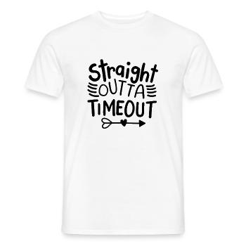 Auszeit - Männer T-Shirt - Weiß - Vorne - AI Model Male 178 dark (178cm)
