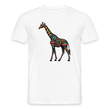 Girafe - T-shirt homme - blanc - Devant - AI Model Male 178 dark (178cm)