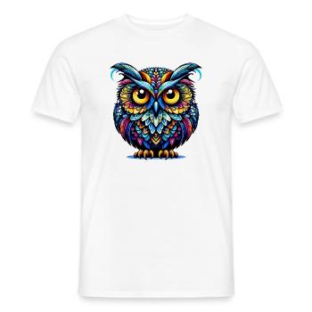 Hibou - T-shirt homme - blanc - Devant - AI Model Male 178 dark (178cm)