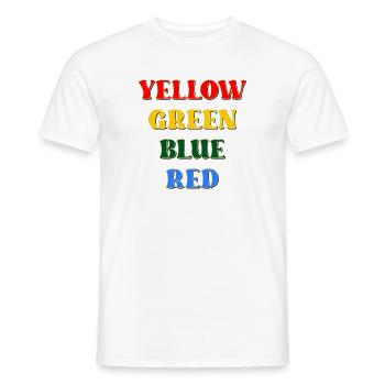 PSYCHOLOGY TEST - COLORS - Men's T-Shirt - white - Front - AI Model Male 178 dark (178cm)