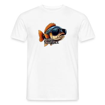 Poisson Lassen Sie die guten Zeiten rollen - Männer T-Shirt - Weiß - Vorne - AI Model Male 178 dark (178cm)
