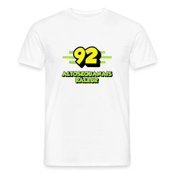 Complaining Altosequanese - Men's T-Shirt - white - Front - AI Model Male 178 dark (178cm)