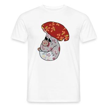 Herbstpilz - Männer T-Shirt - Weiß - Vorne - AI Model Male 178 dark (178cm)