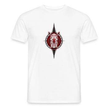Nashorn - Männer T-Shirt - Weiß - Vorne - AI Model Male 178 dark (178cm)