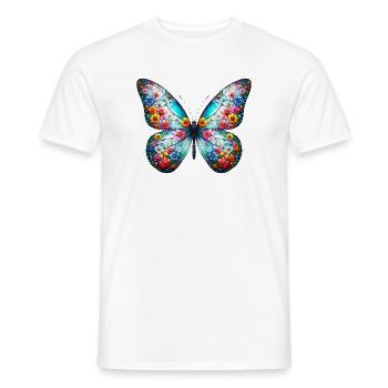 Schmetterling - Männer T-Shirt - Weiß - Vorne - AI Model Male 178 dark (178cm)