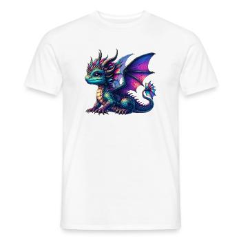 Dragon - Men's T-Shirt - white - Front - AI Model Male 178 dark (178cm)